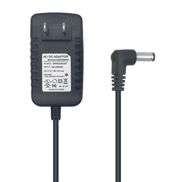 9V erstatningsstrømforsyning kompatibel med Hohner PSK 75 Keyboard US plug