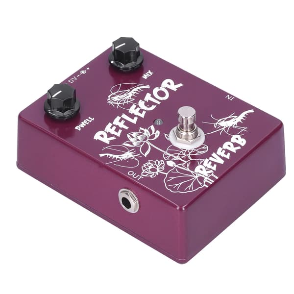Spring Reverb Pedal Elgitarr Reflektor Effekt Aluminiumlegering Skal CP44