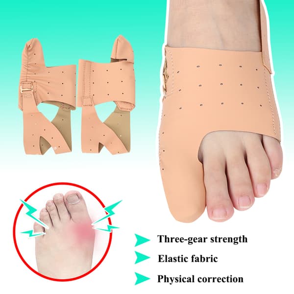 2 st Hallux Valgus Tåriktare Smärtlindring Fotvård