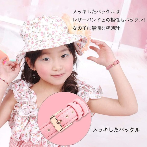 Tyttöjen kellot Naisten kellot Lahjalahjalle opiskelijoille Kellot tytöille Ikä11-15 Yksinkertainen japanilainen liike rento nahka