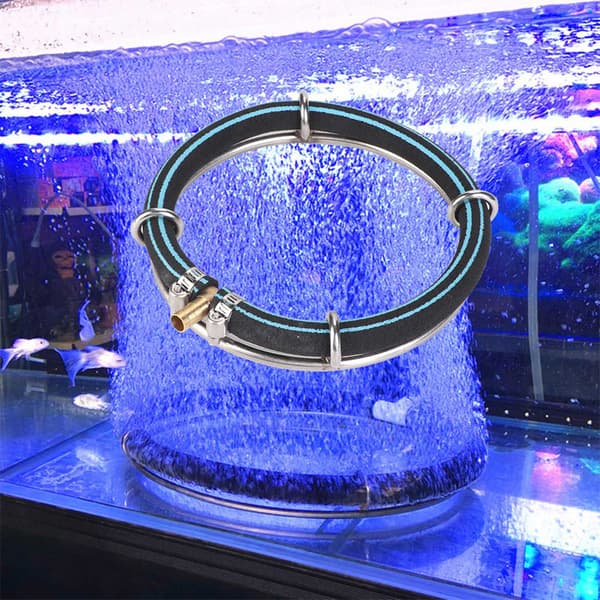 15cm Akvarium Rund Luftbubbel Diffuser Ring Fiskdamm Syresättning Bubblare