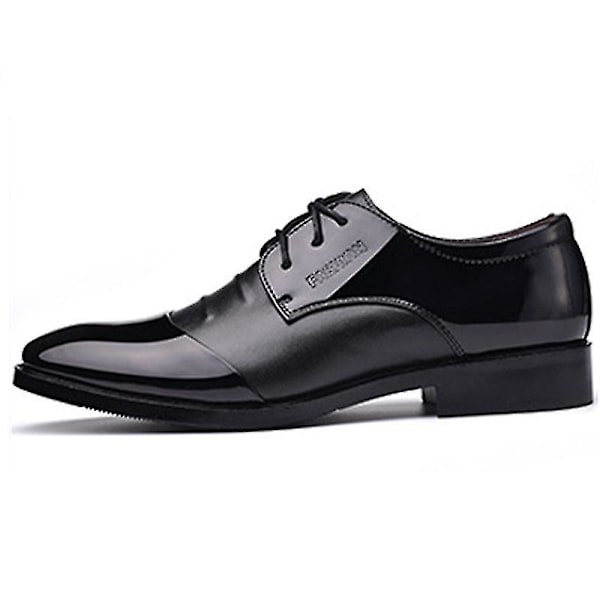 Mænd Bryllup Business Party Patent Formelle Smart Sko Black 45