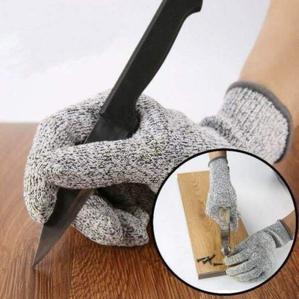 2 kpl Leikkauksenkestävät Käsineet Leikkauksenkestävät Kulutuskestävyys Kaupallinen keittiö.20cm