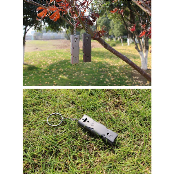 Wilderness Helper High Frequency Whistle Hopea + Musta 2kpl