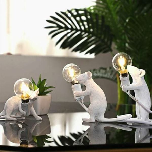 Bordlampe Museform Resin Bordlampe med sengelampe，1 stk