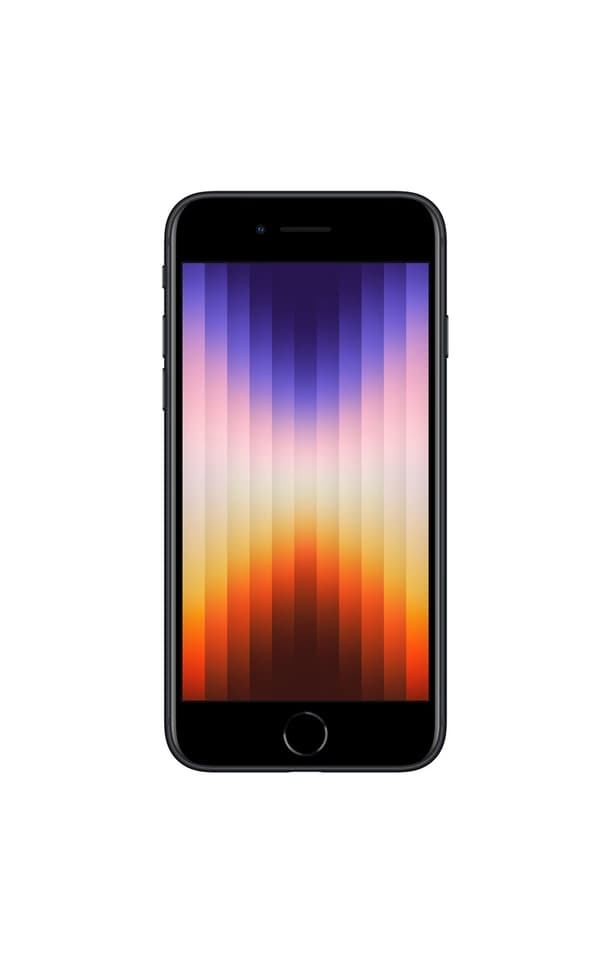 Apple iPhone SE 64GB 5G Gen. 3 Smartphone - Midnatt