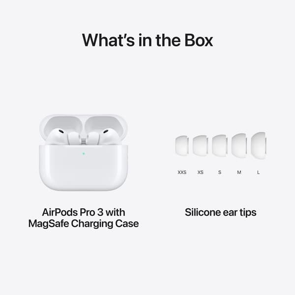 Apple AirPods Pro 3 2025 trådlösa hörlurar - Vit