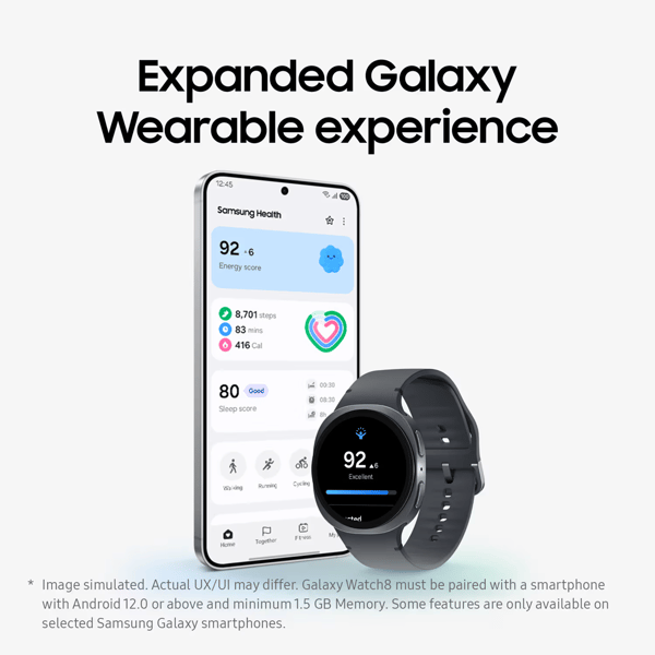 Samsung Galaxy Watch8 40mm LTE Smartklocka -Grafit(EU-Modell)