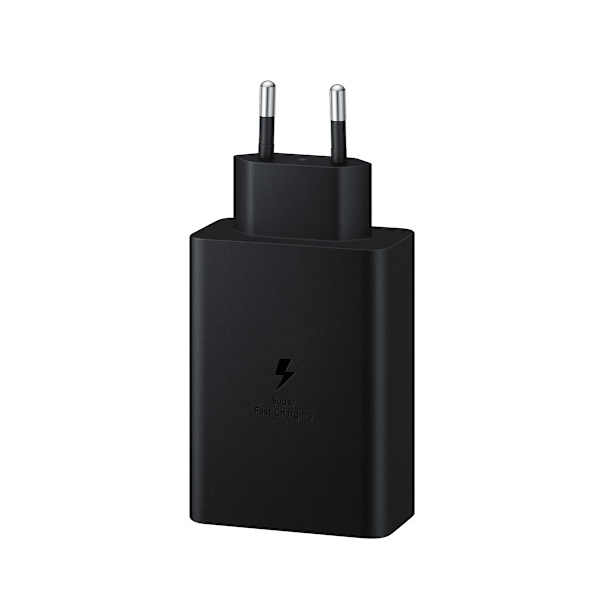 Samsung 65W PD Strömadapter Trio (USB-C x 2, USB-A) Väggladdare Bulk- Svart
