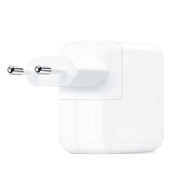 Apple 35W Dual USB-C strömadapter - Vit