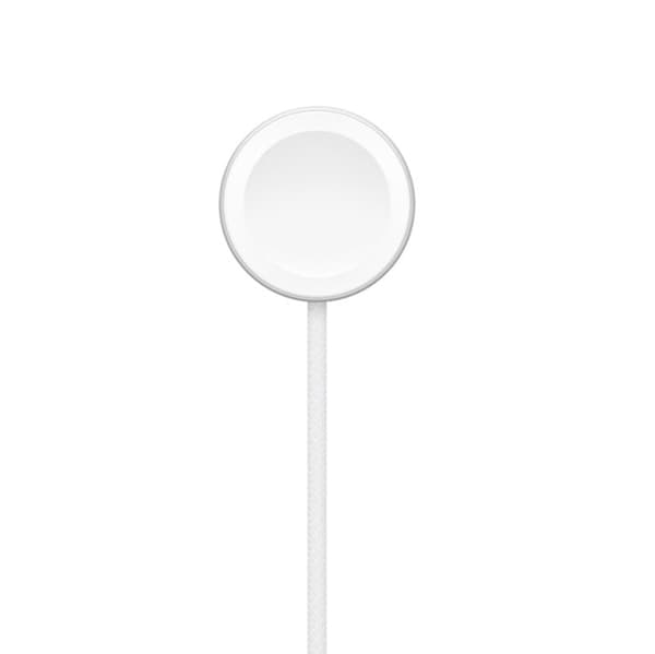 Apple Watch Magnetisk Snabbladdare Flätad Kabel 1m - Vit