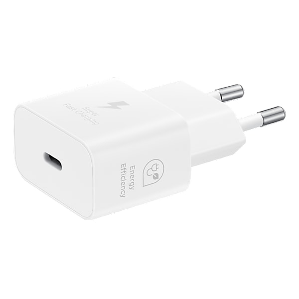 Samsung 25W USB-C GaN Strömadapter bulk - Vit