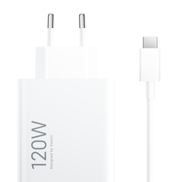 Xiaomi 120W HyperCharge Combo (Type-A) laddare - Vit