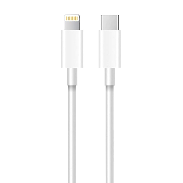 Apple Lightning till USB-C Kabel 1m bulk - Vit