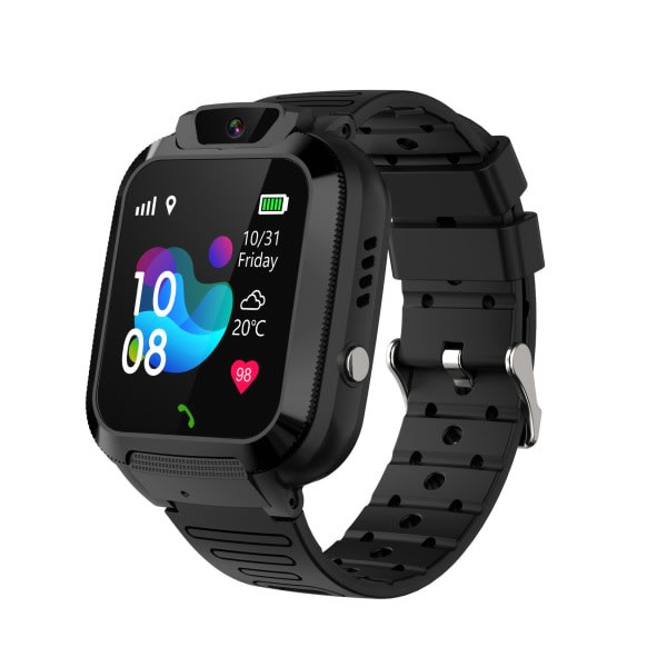Smartwatch för barn, Kids GPS Smart Watch Vattentät black