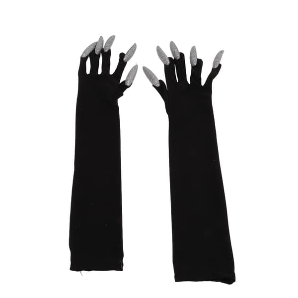 Halloweenhandsker lavet af polyester, åndbare, holdbare, vaskbare, kostumetilbehør til fest
