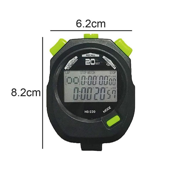 Digital Stoppur Timer - Intervalltimer med stor display