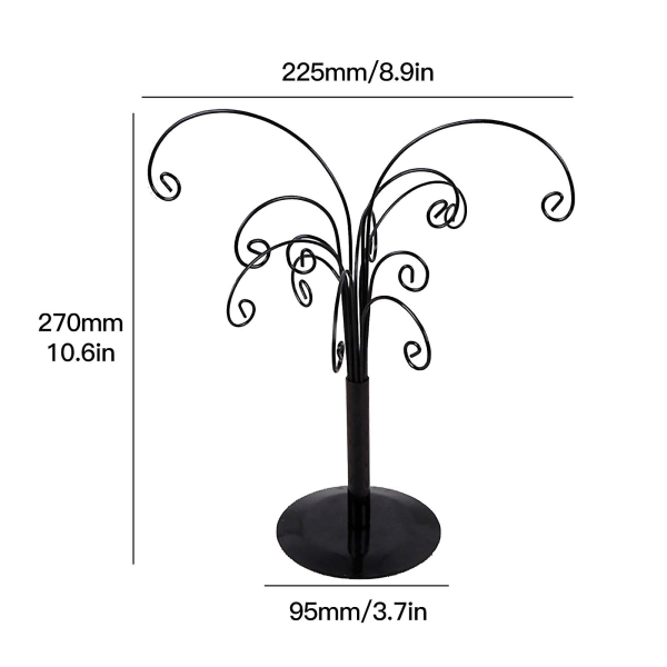 Oppbevaringsstativ Display Stativ Ornament Mote Kreativitet Multifunksjonell Jern 27x 22.5x 9.5cm Flyttbar Dekorativ Ramme
