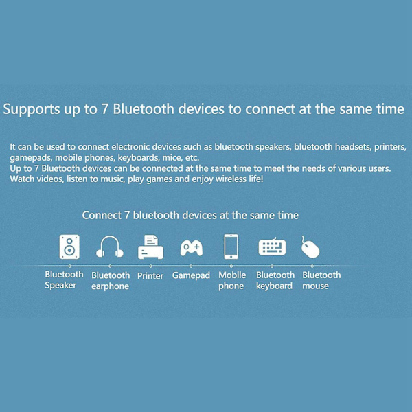 USB WiFi Bluetooth-adapter, Bluetooth 4.2 150 Mbps WiFi, WiFi-mottagare