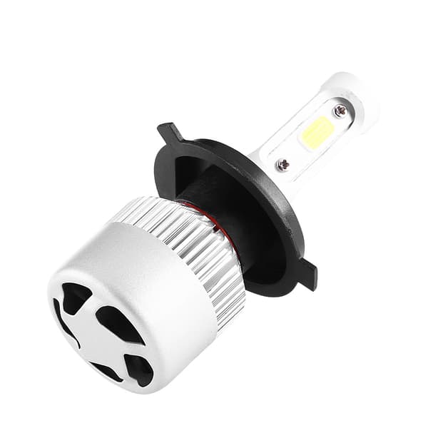2 stk S2 72W 8000lm LED frontlys COB-pærer Hvit 6500K H4
