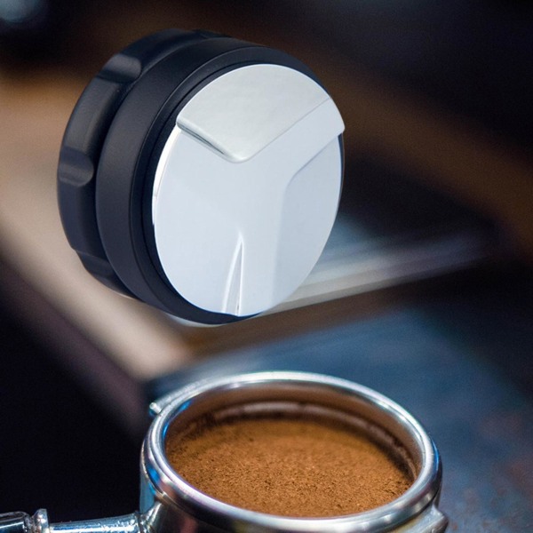 53mm Kaffetamper Kaffefordeler Espressotamper For Kjøkken Svart