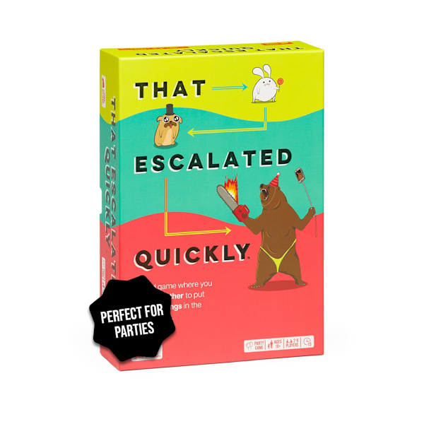 Exploding Kittens That Escalated Quickly 2-8 Spillere - Alder 10+ - 15 Minutter Spilletid - Morsomt Samarbeidskortspill