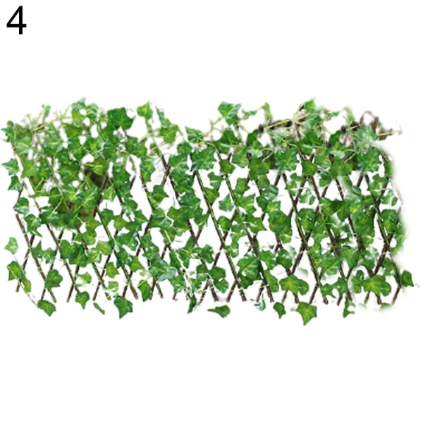 Grønne planter Dekorativ Simulering Kunstig Hagedekor Hekkgjerdeblader