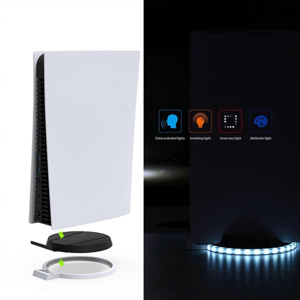 Interaktiv Lyd til Lys Gaming Dock Base Support til P5 Energieffektiv LED Stand Docking Holder