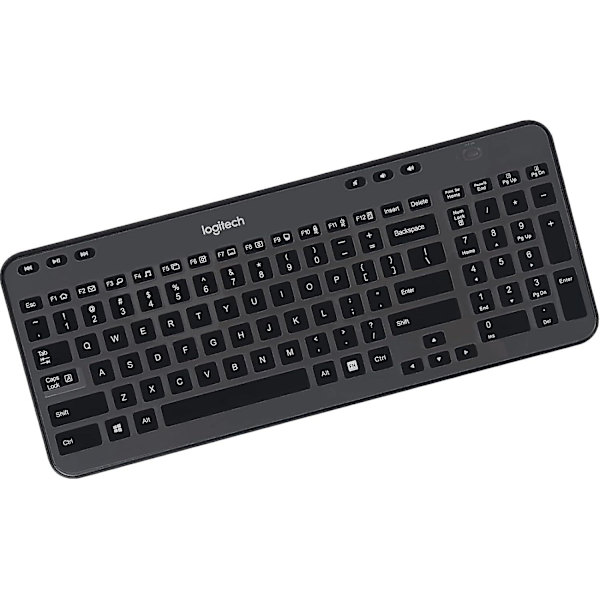 Tangentbordsskydd för Logitech K360 trådlöst tangentbord, Logitech Mk360 tangentbordsskydd, Logitech Mk360 K360 tangentbordstillbehör - svart