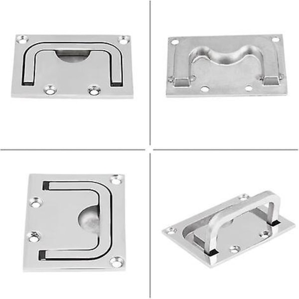 Boat Flush Hatch Locker, Pull Recessed Hatch Boat Handle Stainless Steel Cabinet Lift Pull Handle