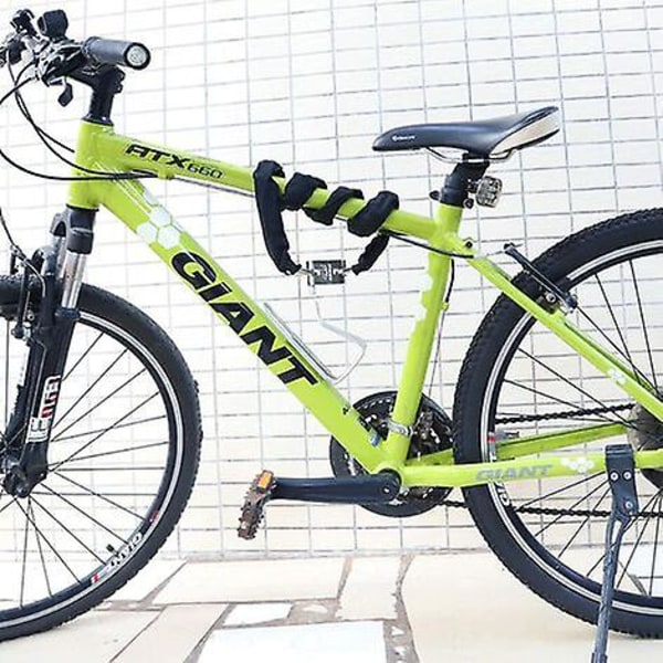 Pyörän ketjulukko 3 avaimella [101cm/4mm/0,5kg], erittäin kovasta teräksestä vedenpitävä lukko, avainlukko polkupyörään, moottoripyörään, oveen