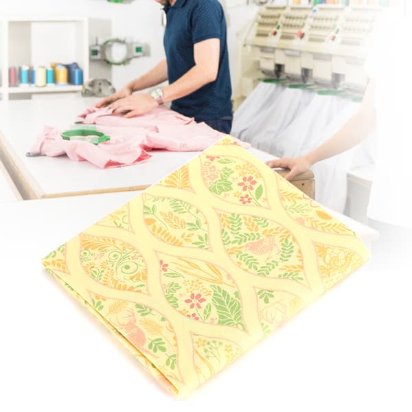 Plante Blomst Bomuldsklud Blomster Patch Work DIY Håndlavede Materialer Sy Tilbehør400312-Stray Path-Gul