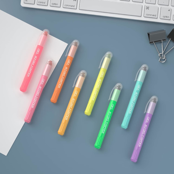 ighlighters, Feela 8 forskellige farver Bibel Highlighter Penne, Ingen Blødning Tør Highlighter Markører Studie Kit, Perfekt til Journaling, Highlightin