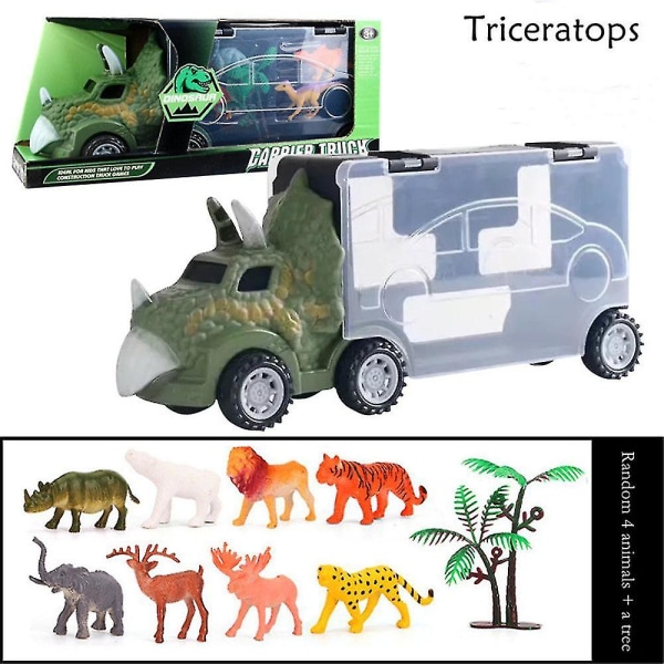 'kartokner Kids Truck Legetøj Legesæt Piger Drenge Børn Lærelegetøj(triceratops A)