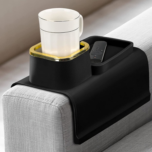 Drikkeholder til sofaen, sofabord til armlæn, bakkebord til midten af sofaen