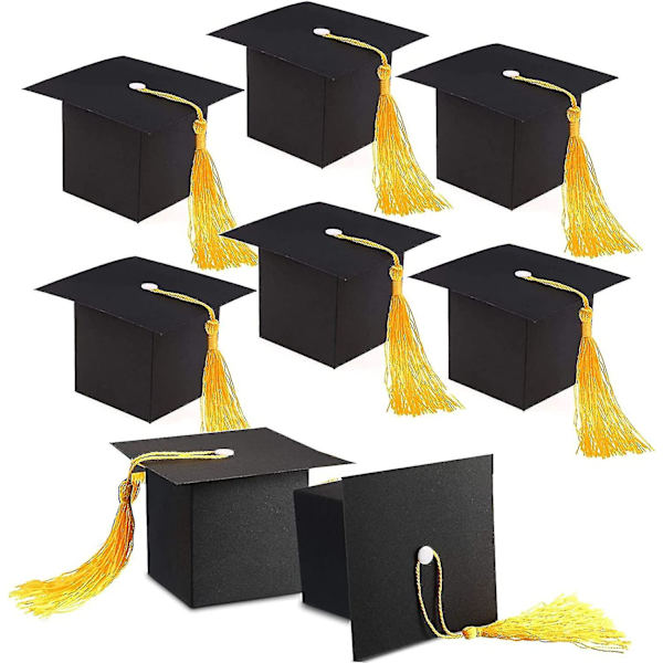 20 stk. Graduation Caps Gaveæske Slik Sukkerboks Dekorationer Til Fyldning af Slik Sukker Chokolade Souvenir På Graduation Party Favors Dekor Party Tilbehør