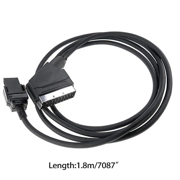 70,87 tommers Rgb Scart-kabel som passer til X 360 spillkonsollkabel for TV Av
