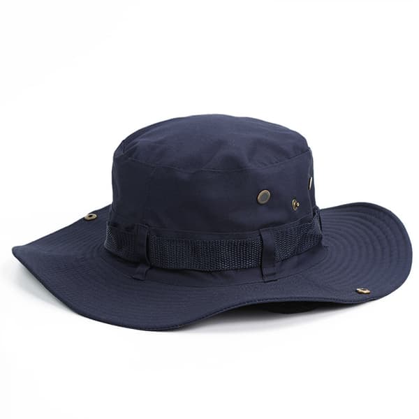 Stor solhat til fiskeri og bjergbestigning, unisex Blue