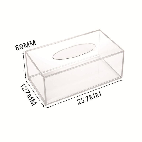 Vægmonteret slidstærkt gennemsigtigt vævsæske Servietholder Dagligstue Opbevaring til hjemmet Papirtøj Tissue boks