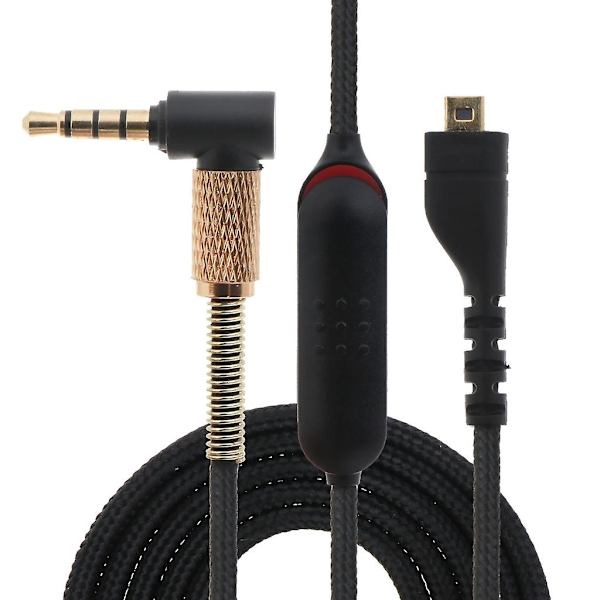 Holdbar lydkabel for Arctis 3 5 7 hodetelefoner Lydforlengelseskabler