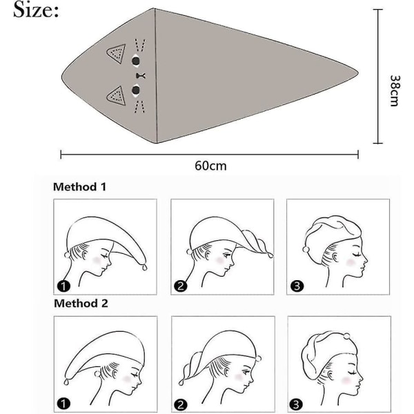 3 Pakker Kat H Håndklæder, Mikrofiber H Håndklæde Wrap, Ultra Absorberende Tør H Turban