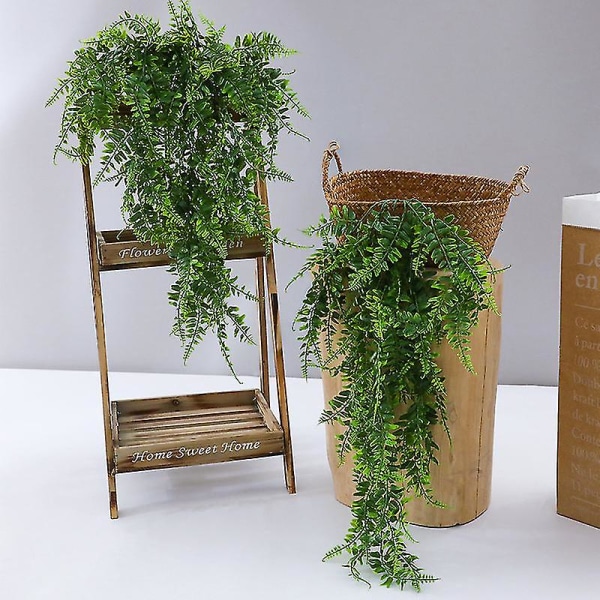 81cm kunstig blad krans hengende grønn vinranke plastplanter Gjør-det-selv hjemme bryllupsfest 2 stk
