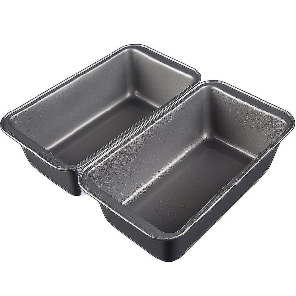 2 st bakformar i non-stick-material för toastbröd och sockerkaka, rektangulära
