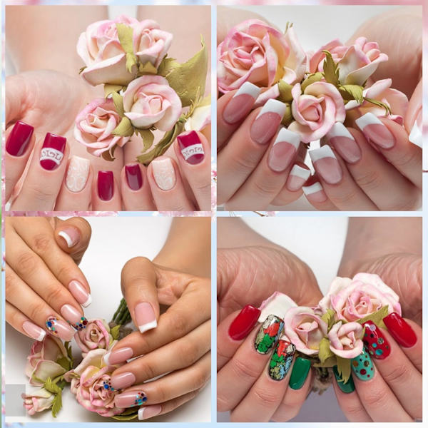 1000 st nagelspetsar för akrylnaglar professionella, genomskinliga och naturliga falska nagelspetsar dam fransk stil akryl konstgjorda falska nagelspetsar för nagelkonst Clear&Natural