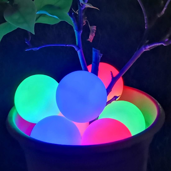 Hot Tub Lys, IP68 Vandtæt Flydende Pool Lys, RGB Farveskiftende Badekar Natlys, LED Spa Lys Op Ball Lys Gave til Spa Elsker Ven 2 Pieces 2 Pieces