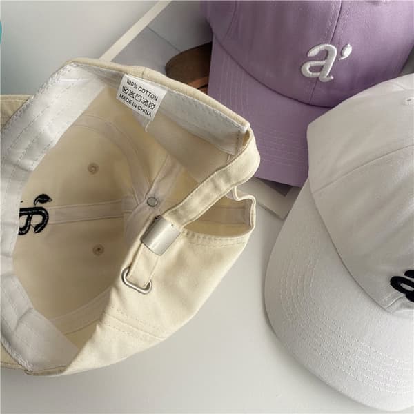 Brodert lue justerbar baseballcaps White