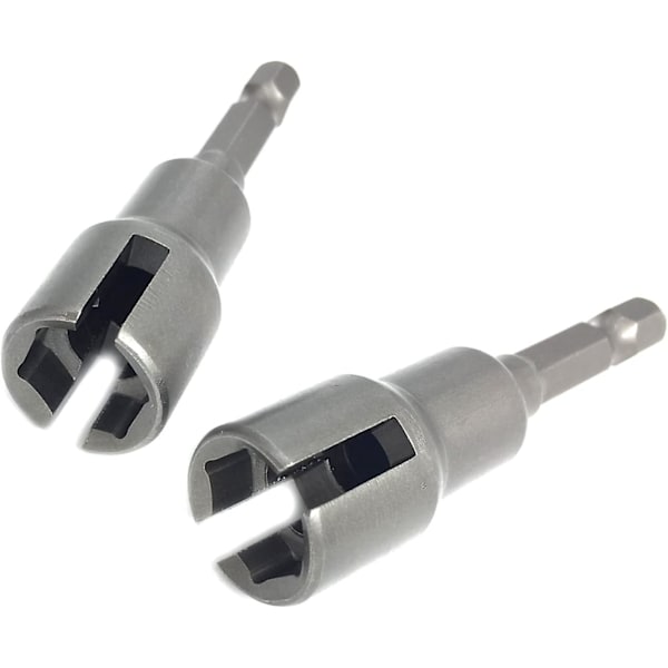 (2st) Power Wing Nut Driver Set, slot Wing Nuts Drill Bit Socket Wrenches Tools Set, Hex Shank Drills Bits For Panel Nuts Screws Eye Hook Bolt