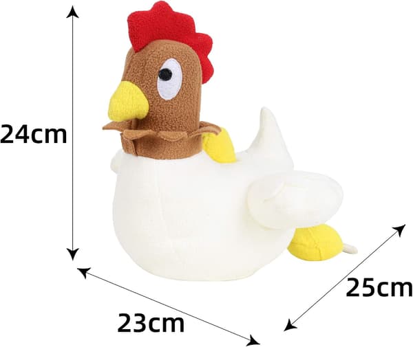 Hundeleke for nesearbeid, kylling som legger egg