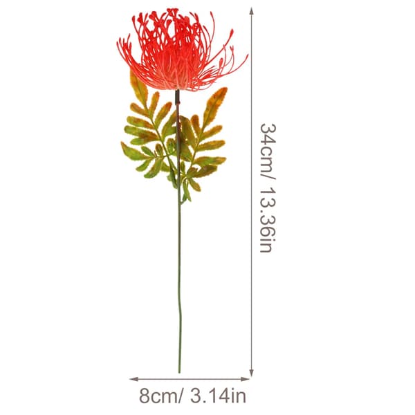 Sæt med 10 kunstige blomstergrene, ideelle til indretning, 34 cm