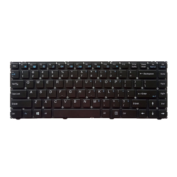 Bærbar tastatur til os versionsreparation erstatter Clevo W940 Mp-12r76nw-4302